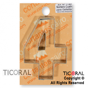 CORTANTE C 1182 NUMERO 4 PARA GALLETITAS x 1